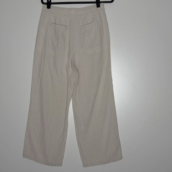 Old Navy High-Waisted Linen-Blend Wide-Leg Pants Women's Size Medium - Picture 2 of 7